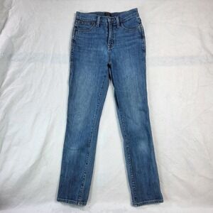 J. Crew High Rise Classic Vintage Jeans Womens 25 Straight Leg Stretch Denim